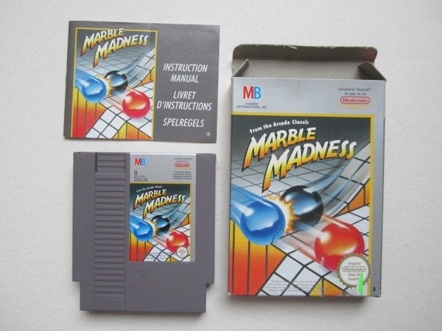 Marble Madness NES Nintendo, Spelcomputers en Games, Games | Nintendo NES, Overige genres, 1 speler, Ophalen of Verzenden, Zo goed als nieuw