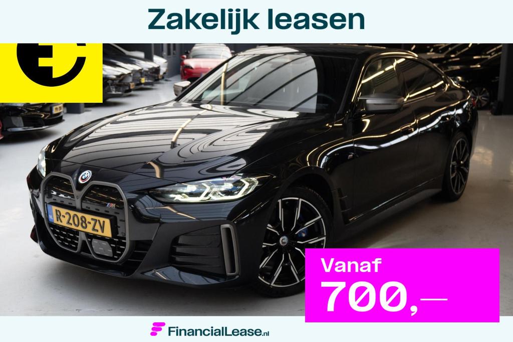 BMW i4 M50 High Executive 84 kWh | Stuurverwarming | 97,1% S, Gebruikt, Zwart, Zwart, 2190 kg