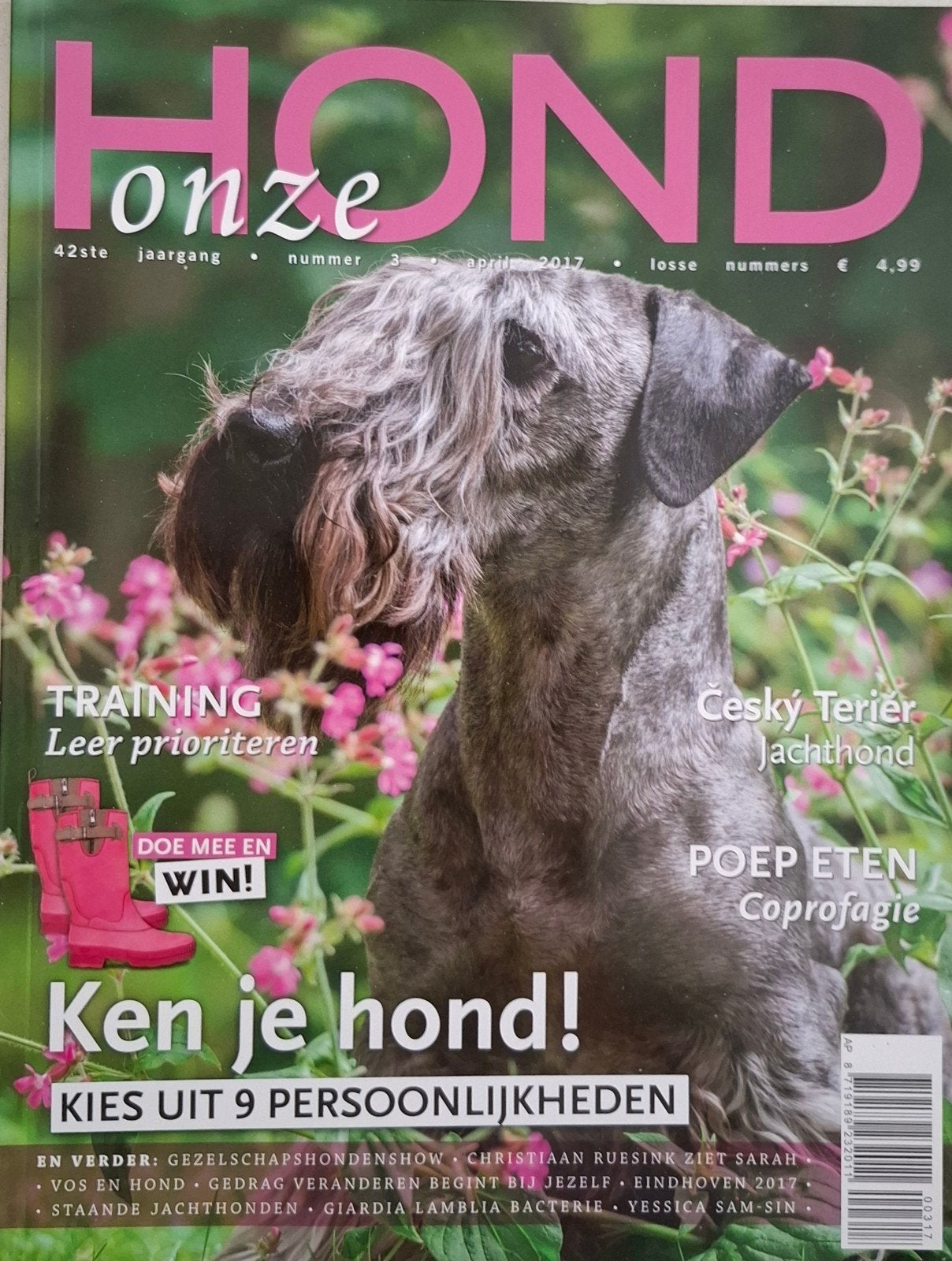 Onze Hond 2017 nr 3 Nieuw Ceský Teriér, Ophalen of Verzenden, Nieuw, Honden