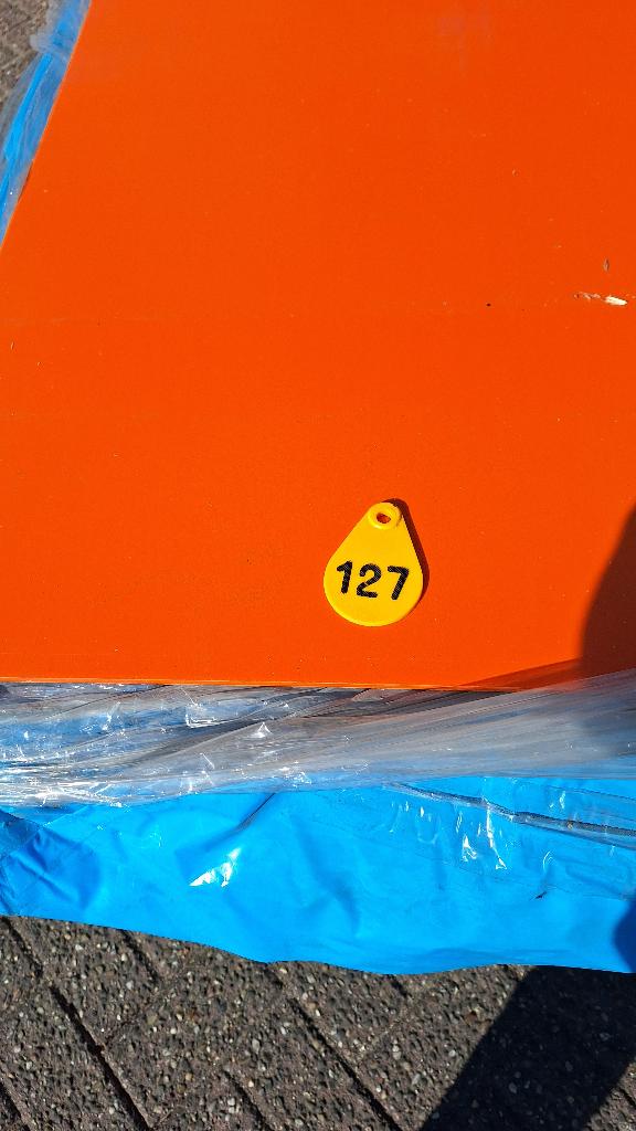 Polystyreen kunststof platen 13 stuks 137.5x97.5 6mm oranje, Ophalen, Overige materialen, Minder dan 20 mm, Nieuw