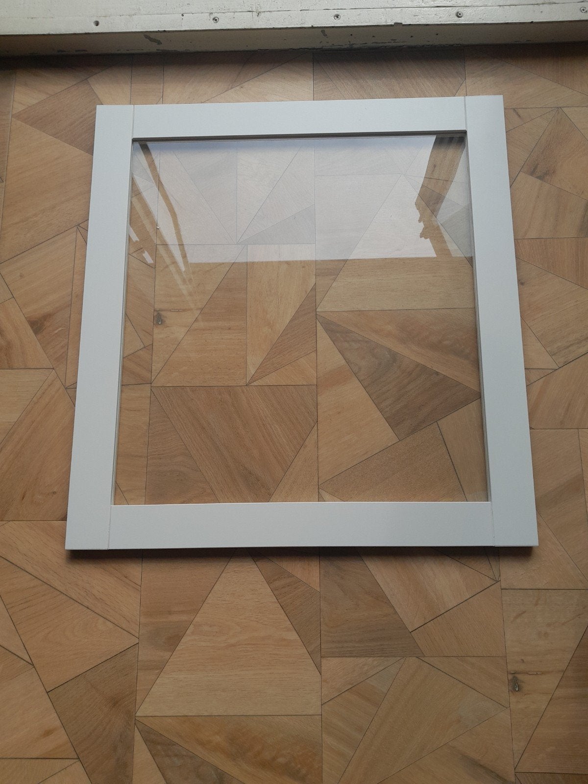 IKEA SINDVIK deur besta wit met glas, Ophalen, 50 tot 100 cm, Zo goed als nieuw, Minder dan 25 cm