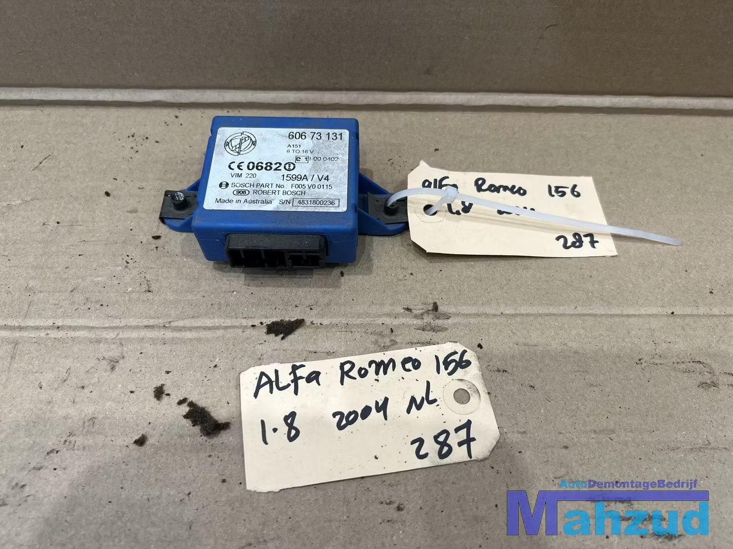 ALFA ROMEO 156 Contactslot set 1997-2005, Auto-onderdelen, Gebruikt, Dpofca@stellantis.com, Stellantis Europe S.p.A., Ophalen of Verzenden