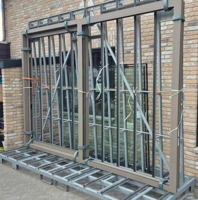 Meeneemprijs!! Splinternieuwe 2-delige aluminium schuifpui, 225 cm of meer, Ophalen of Verzenden, Inclusief glas, Nieuw