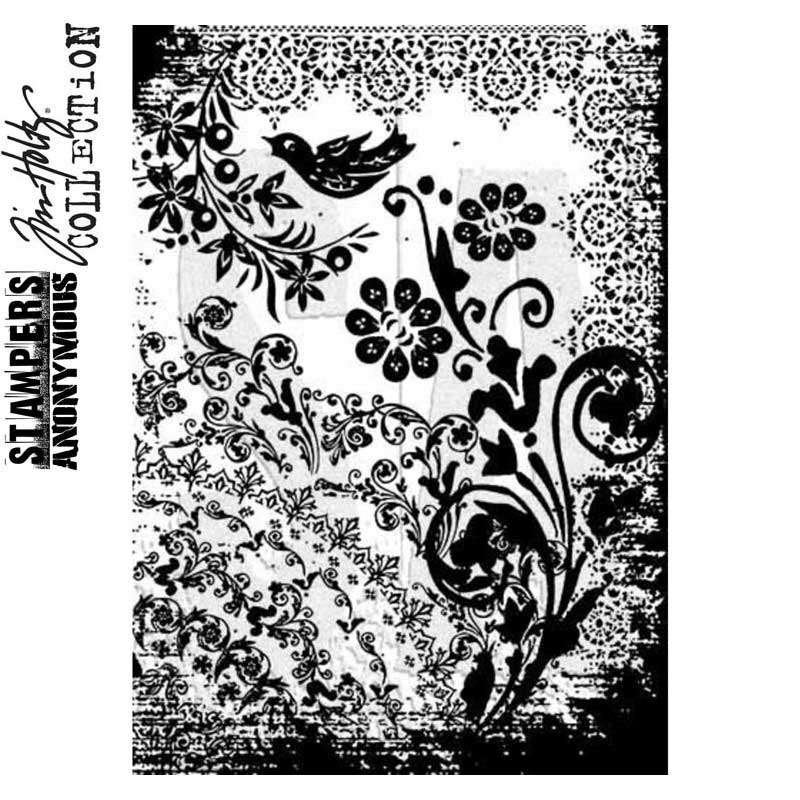 SA Tim Holtz Cling Stamp Components Tattoo You #032, Verzenden, Nieuw, EZ-mounted stempel