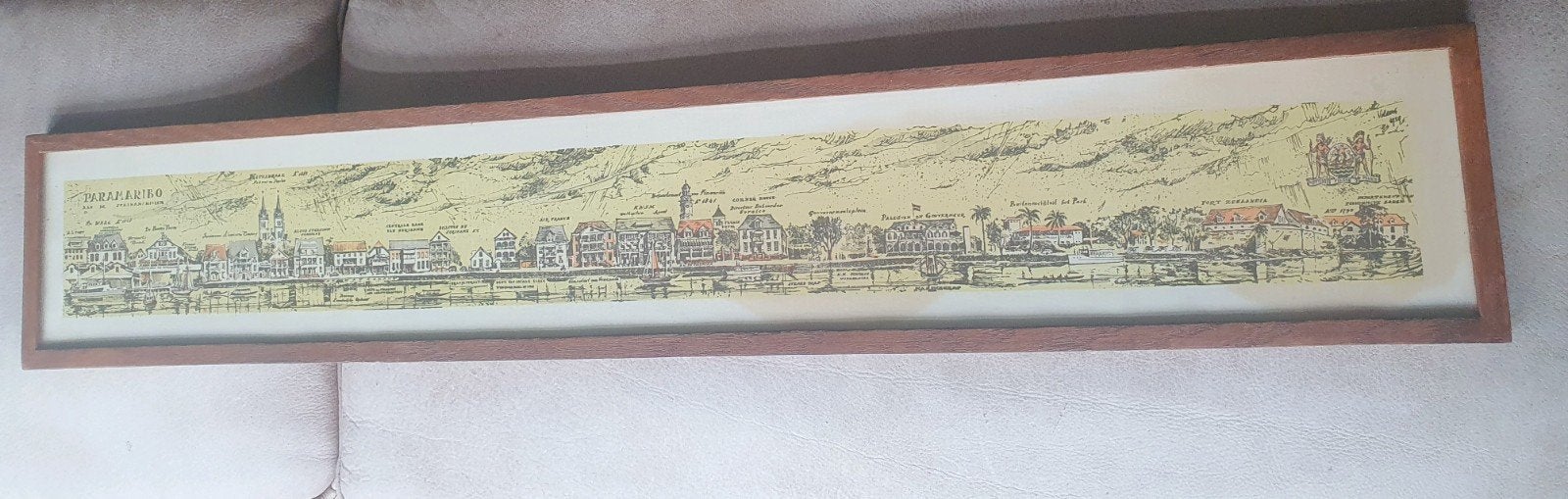Prent van Jean Louis Volders 1959 Parimaribo Suriname, Antiek en Kunst, Ophalen