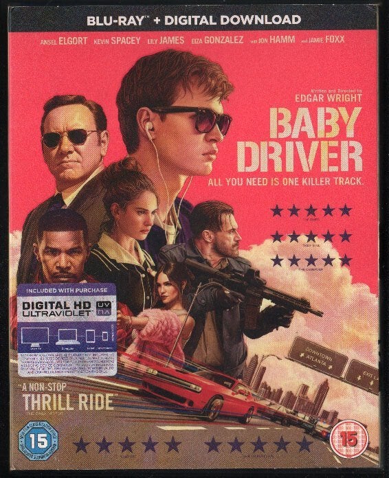 Baby Driver, SLIPCOVER. Blu-ray. UK subs!, Vanaf 16 jaar, Film, Actie, Ophalen of Verzenden