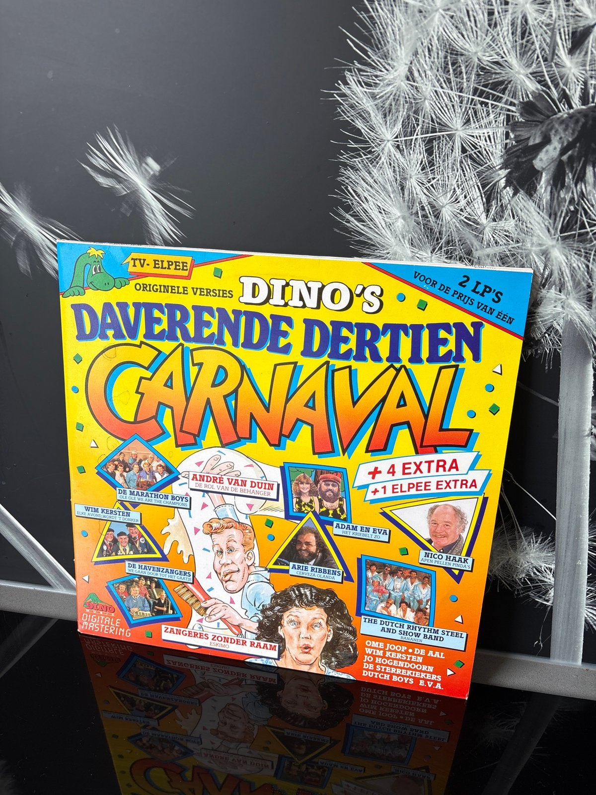 Dino's Daverende Dertien Carnaval - Dubbel LP, Gebruikt, Ophalen of Verzenden, Feestmuziek, 12 inch