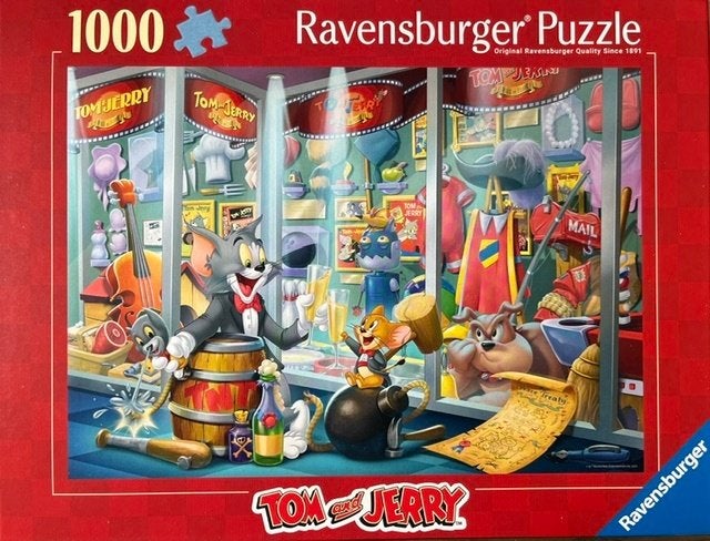 tom and jerry, Hobby en Vrije tijd, Ophalen of Verzenden, 500 t/m 1500 stukjes, Zo goed als nieuw, Legpuzzel