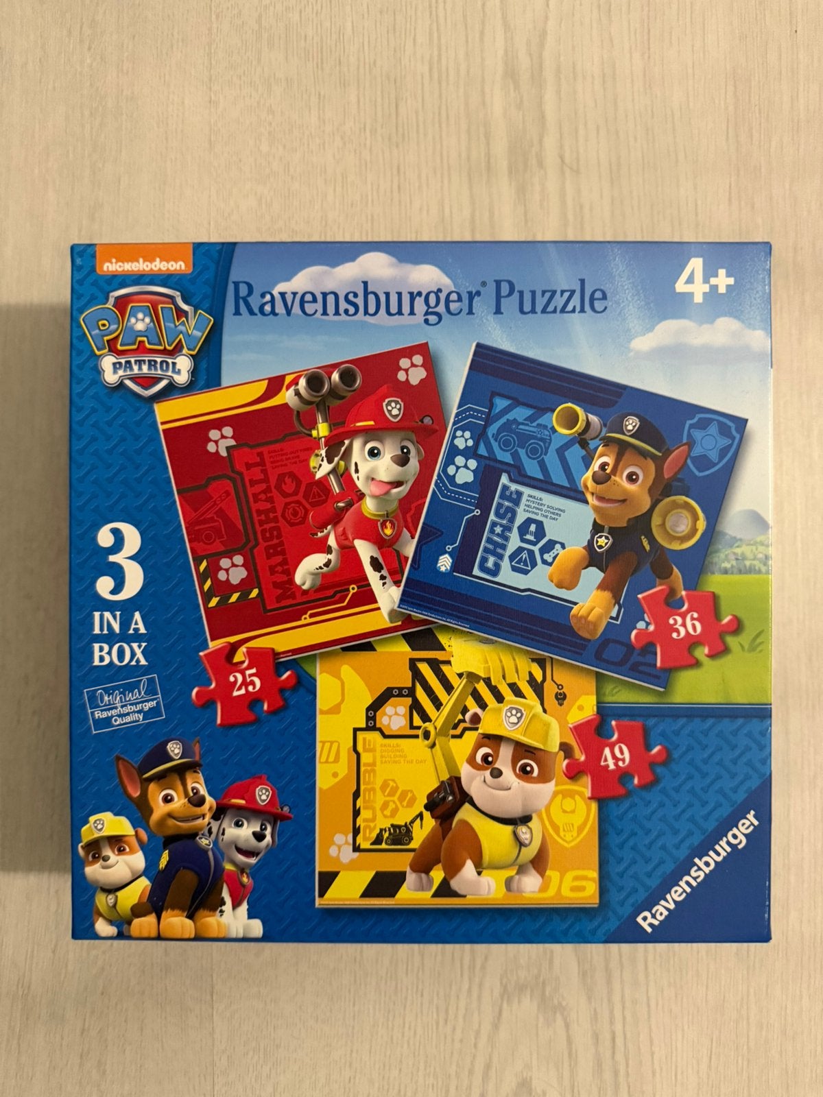 Paw Patrol Puzzel, Ophalen, Nieuw, Meer dan 50 stukjes, Van hout