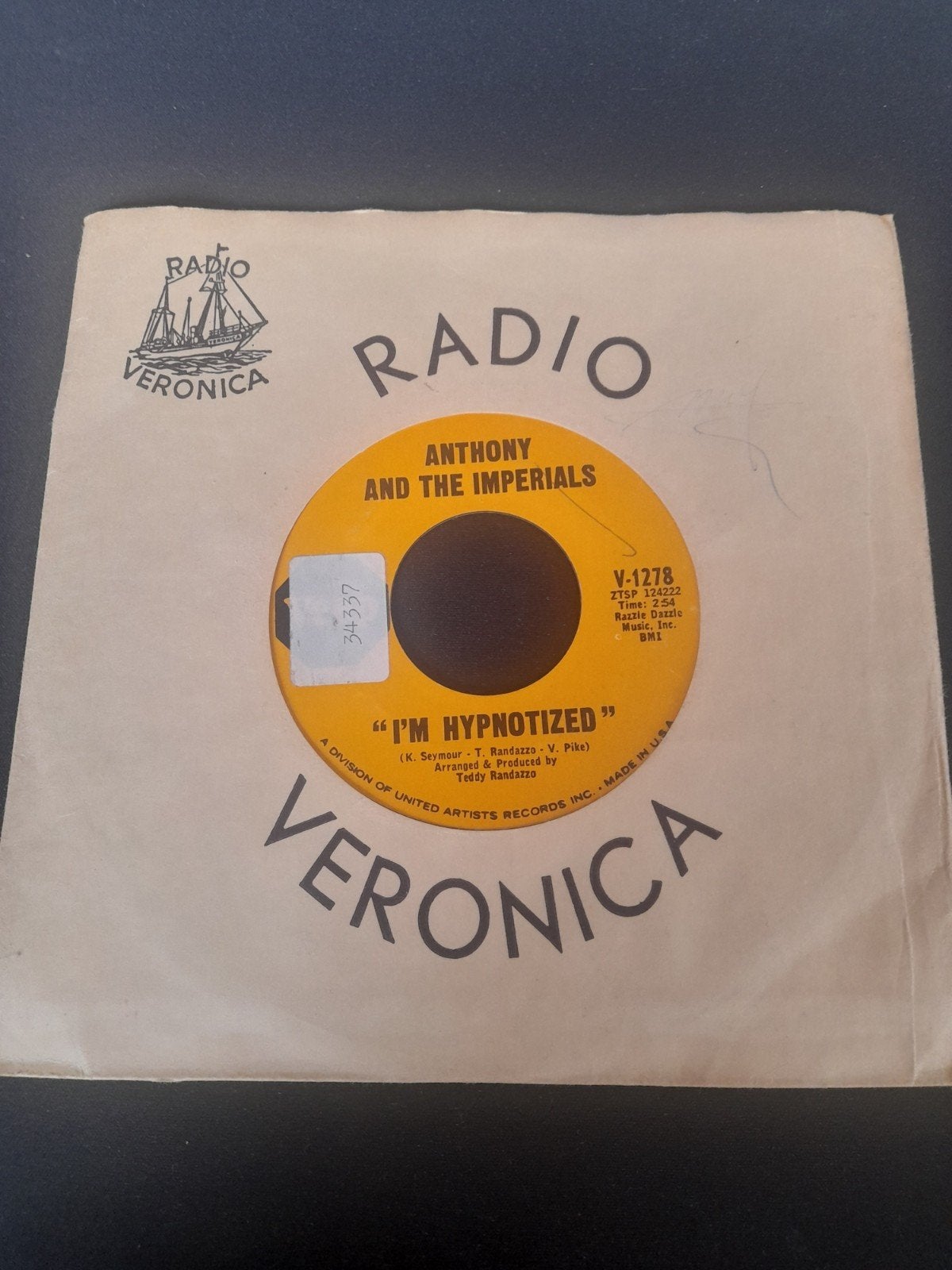 I'm hypnotized / Hungry heart - Anthony and the Imperials, Ophalen of Verzenden, Gebruikt, Pop