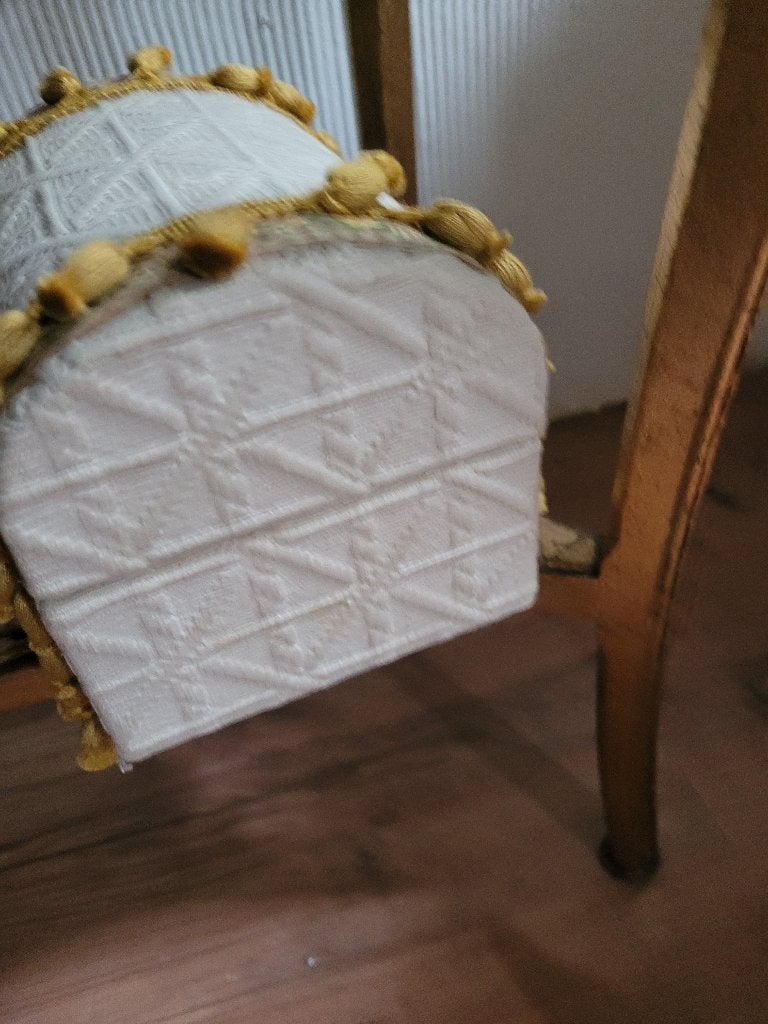 Oude Franse stoffen doos, Ophalen of Verzenden