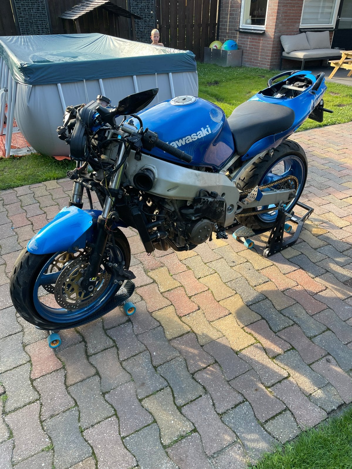 Kawasaki ZX9R voor onderdelen - Blauw, Ophalen of Verzenden, Gebruikt