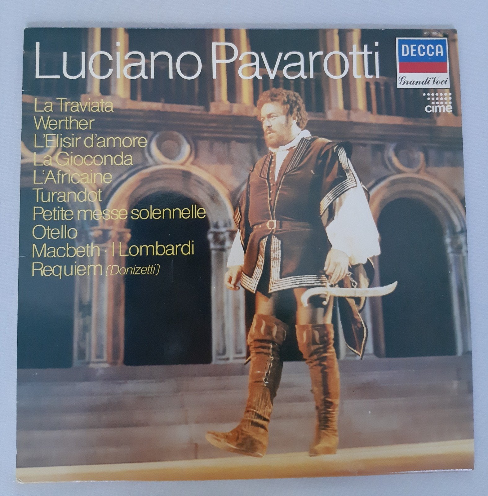 Luciano Pavarotti - Decca Grandi Voci (LP), Gebruikt, Verdi, Opera of Operette, Ophalen of Verzenden