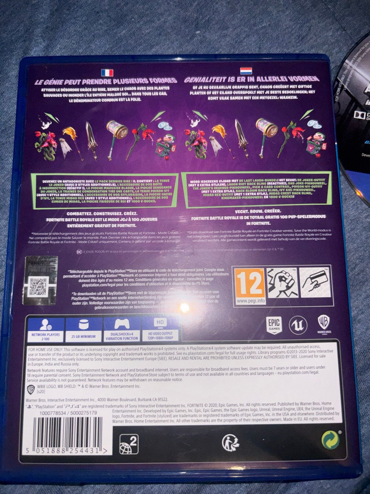 Fortnite The Last Laugh Bundle – PS4 (hoes, NL versie), Online, Gebruikt, Shooter, Ophalen of Verzenden