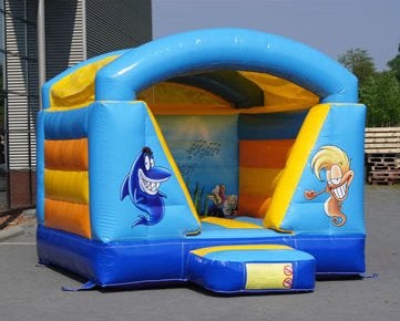 Springkussen Seaworld te huur, huren, Ophalen of Verzenden, Zo goed als nieuw, Verjaardag