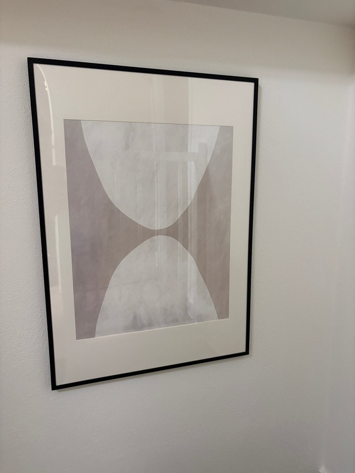 Leuk schilderij met abstracte poster 50x70 cm, Huis en Inrichting, Ophalen, Zo goed als nieuw, Kunststof