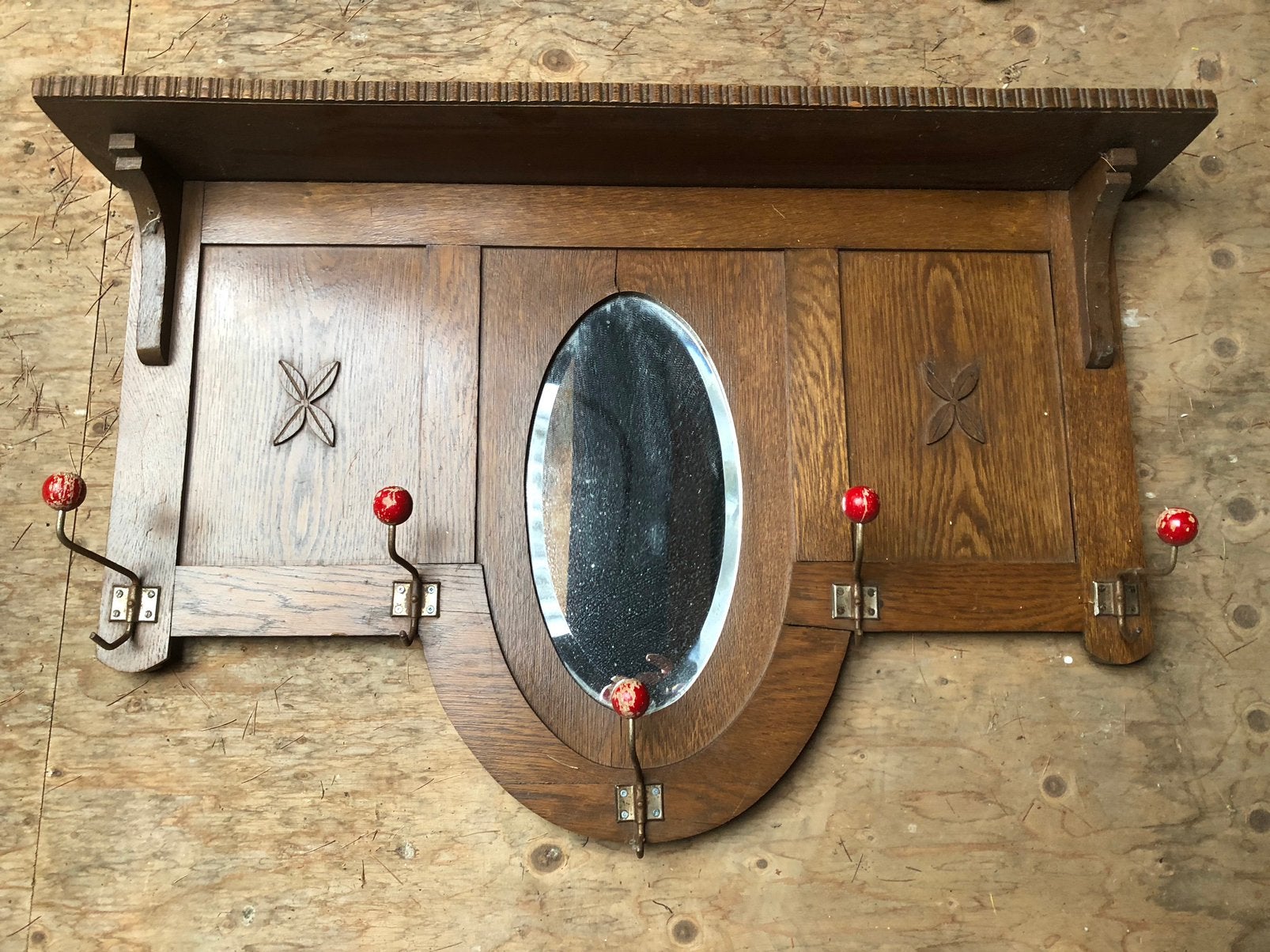 Oude kapstok, Huis en Inrichting, Woonaccessoires | Kapstokken, Gebruikt, Minder dan 100 cm, Hout, Ophalen