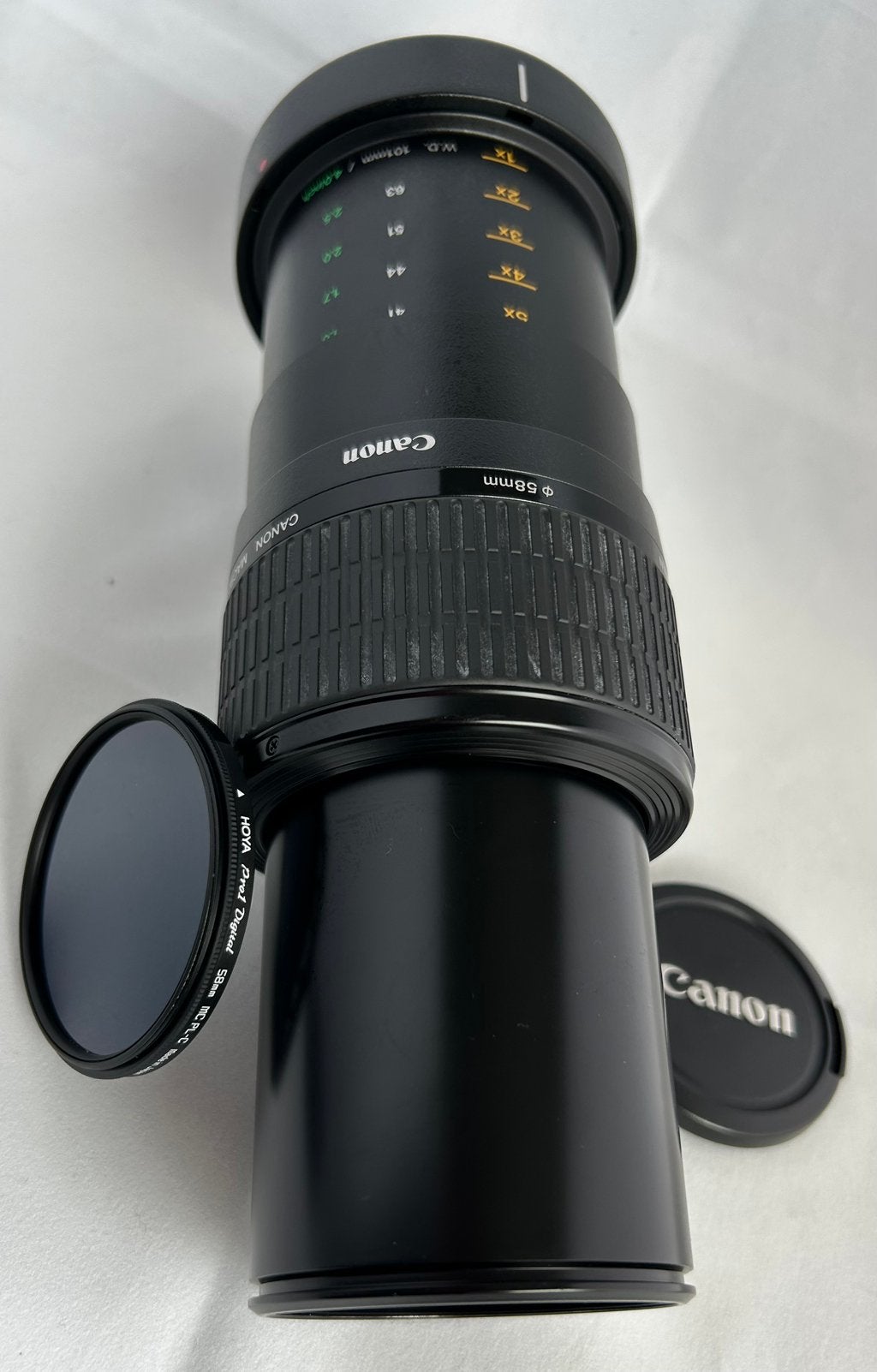 Canon MP-E 65mm f/2.8 1-5x Macro Photo  Super-Macrolens, 65 mm, Zonnekap, Canon, Ophalen of Verzenden
