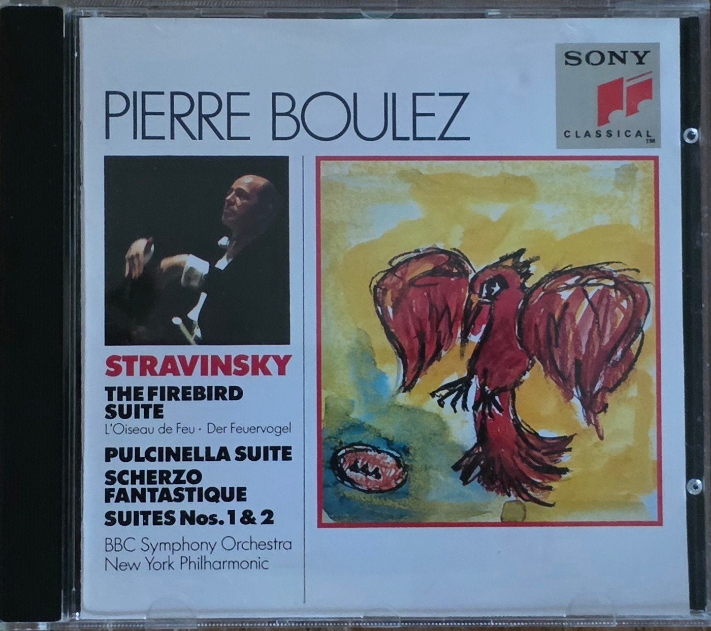 Stravinsky: The Firebird Suite - Pierre Boulez CD, Stravinsky, Ophalen of Verzenden, Zo goed als nieuw, Orkest of Ballet