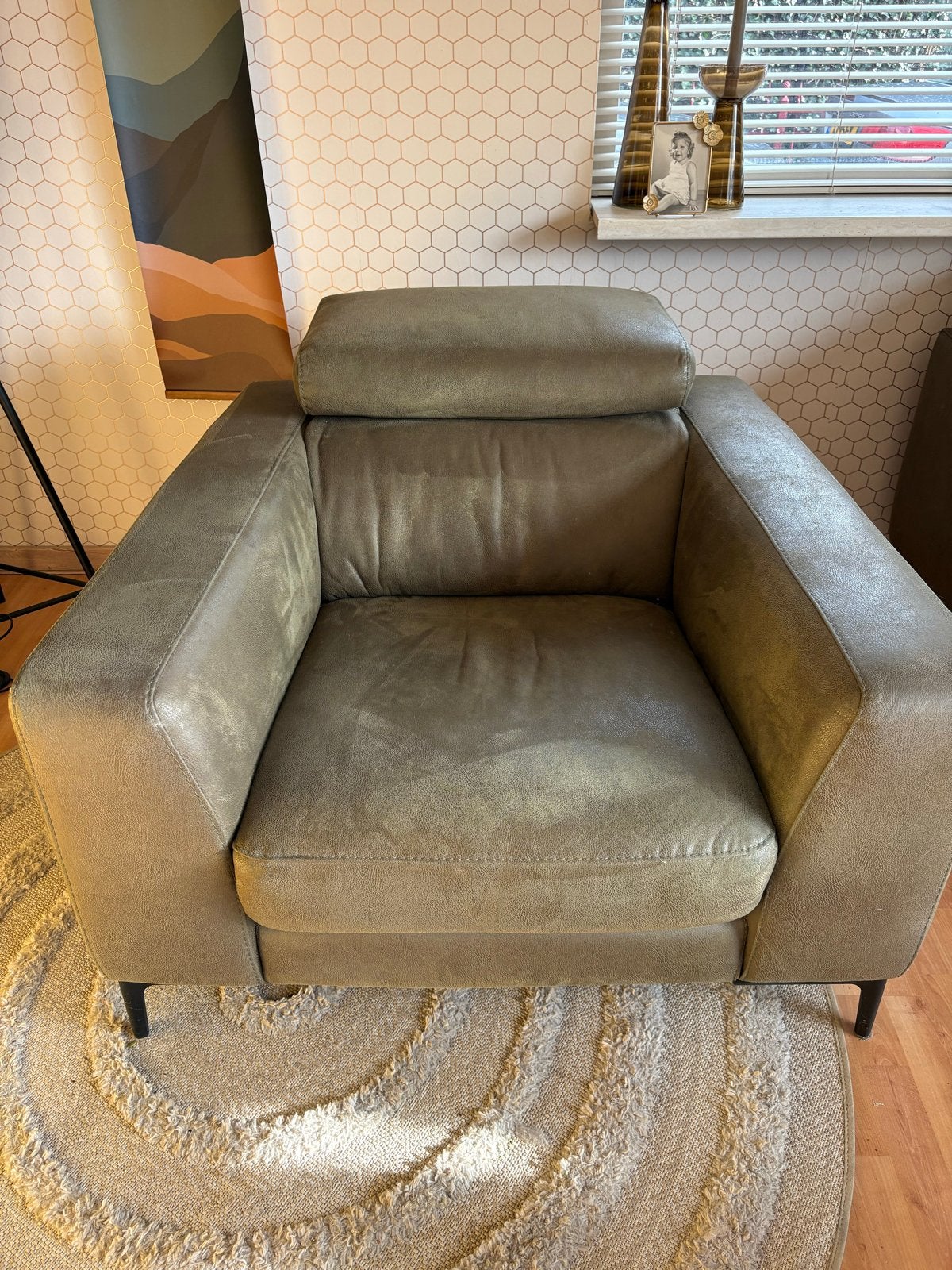 Bankstel met relaxfunctie en 2 fauteuils - Sanders Meubelen, Ophalen, Gebruikt, 150 tot 200 cm, Tweepersoons