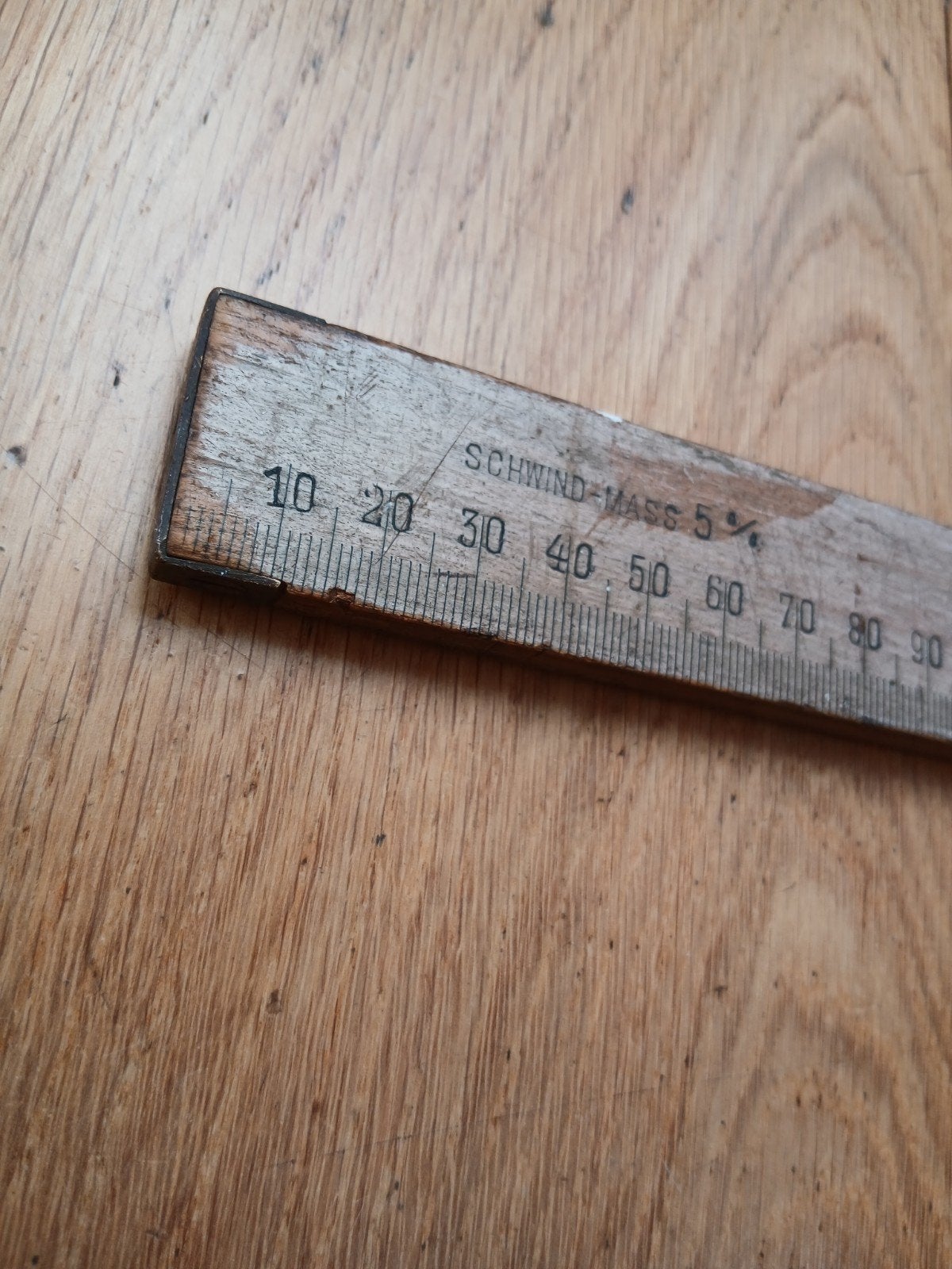 Vintage houten meetlat +' Rabone Chesterman liniaal, Antiek en Kunst, Ophalen of Verzenden