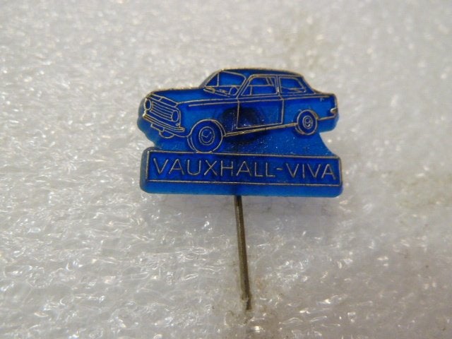 Vintage Vauxhall Viva Speldje - Blauw Emaille Auto Pin, Ophalen of Verzenden, Gebruikt, Merk, Speldje of Pin