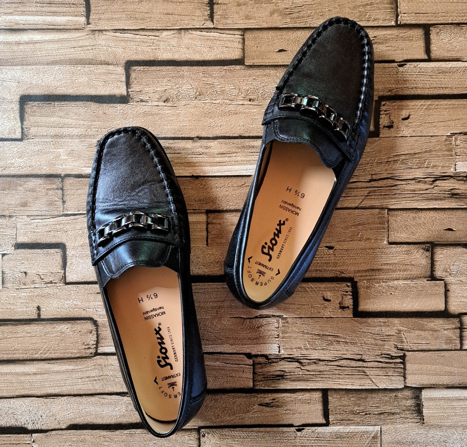 Sioux - nieuwe leren loafers, mt 39,5 (6,5H), Nieuw, X, Sioux, Verzenden