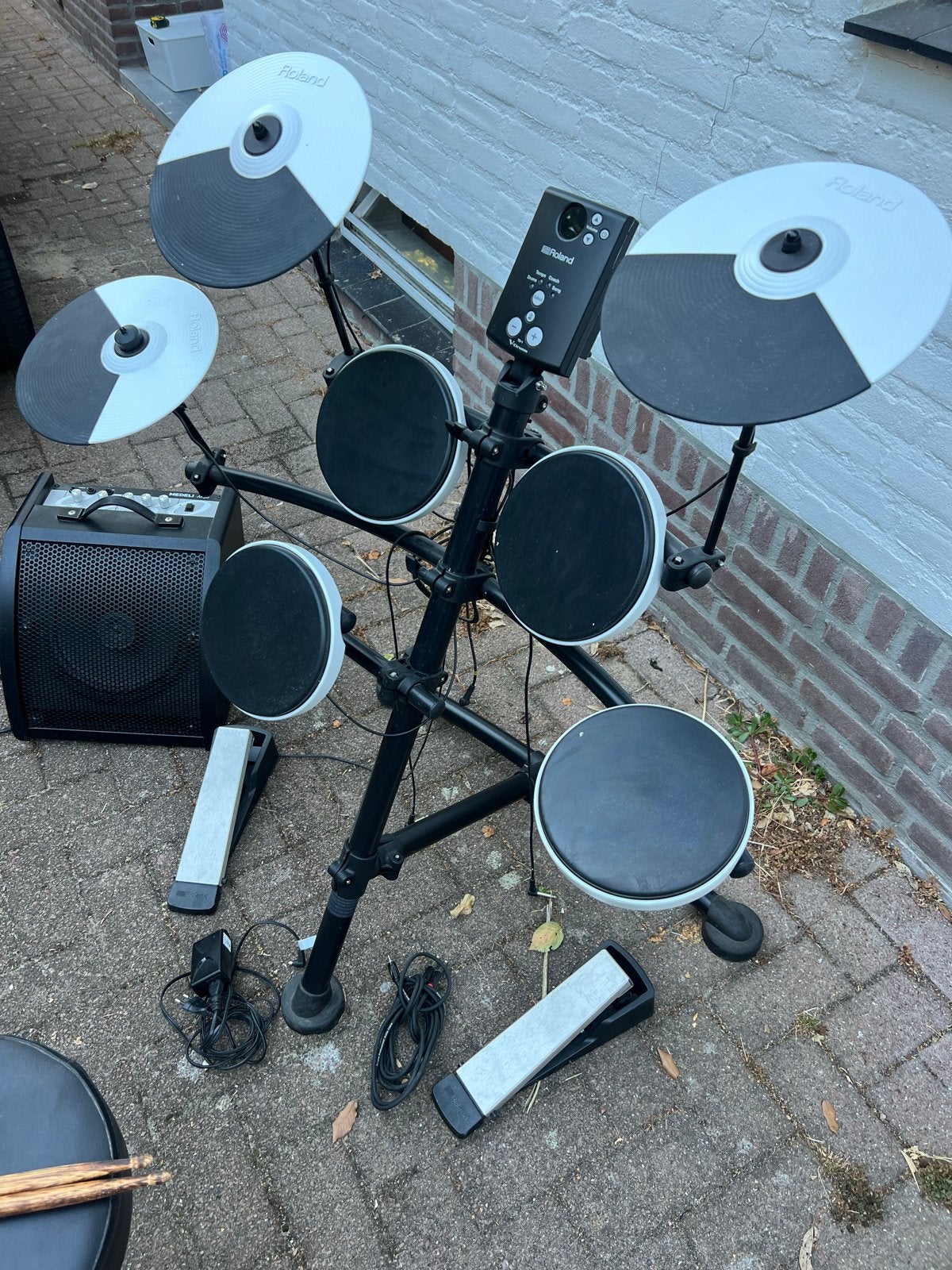 Roland TD-1 V-Drums elektronisch drumstel met versterker, Ophalen, Gebruikt, Roland, Elektronisch
