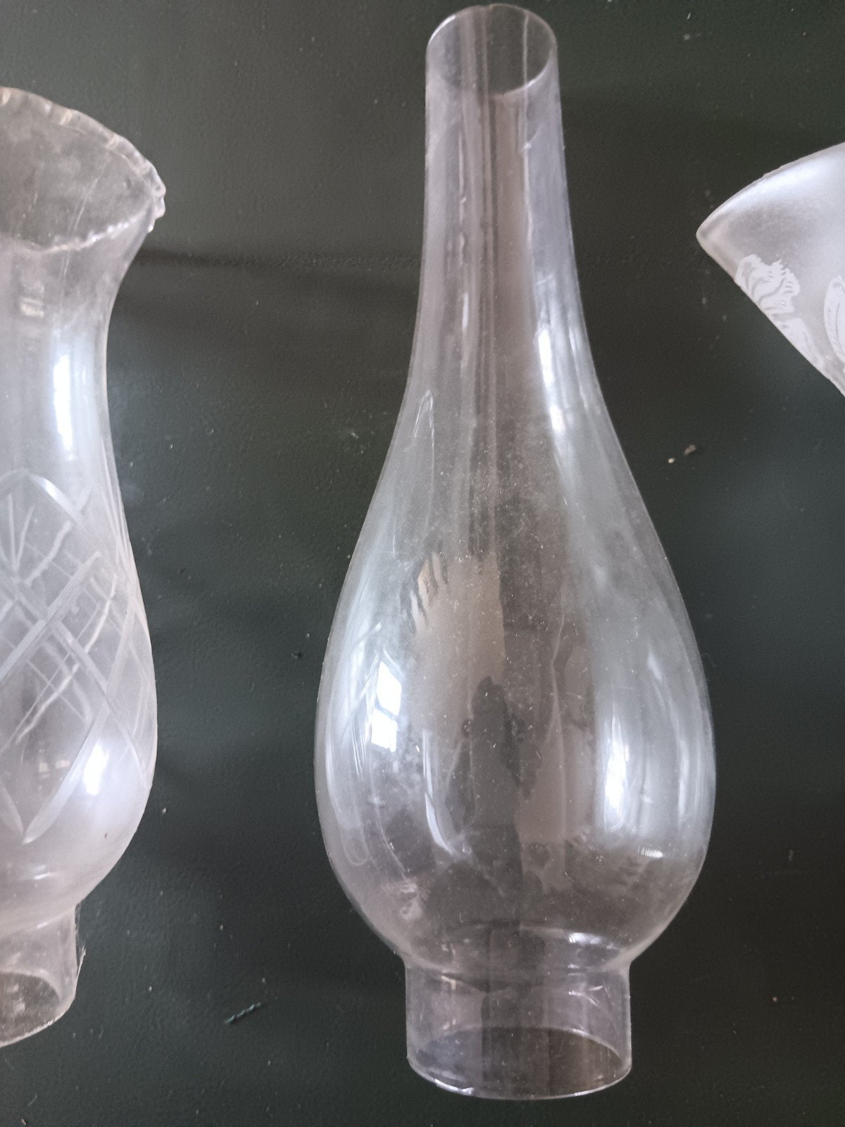 Glazen lampenkap voor olielamp of petroleumlamp, Antiek en Kunst, Ophalen