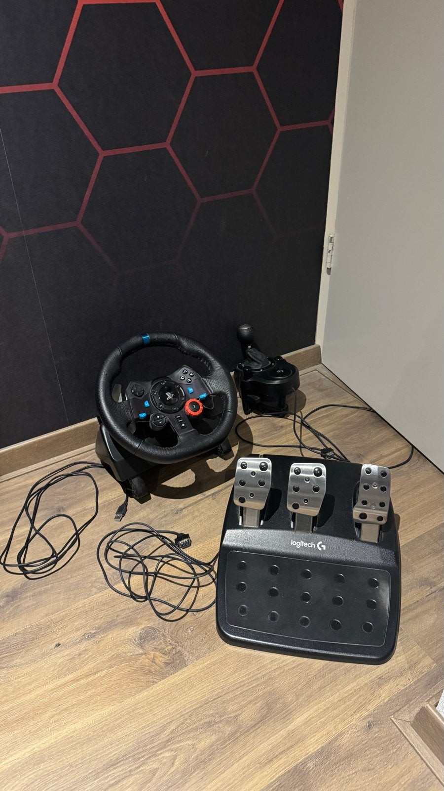 Logitech G29 racestuur met pedalen en shifter, Racestuur, Gebruikt, Force feedback, Ophalen of Verzenden