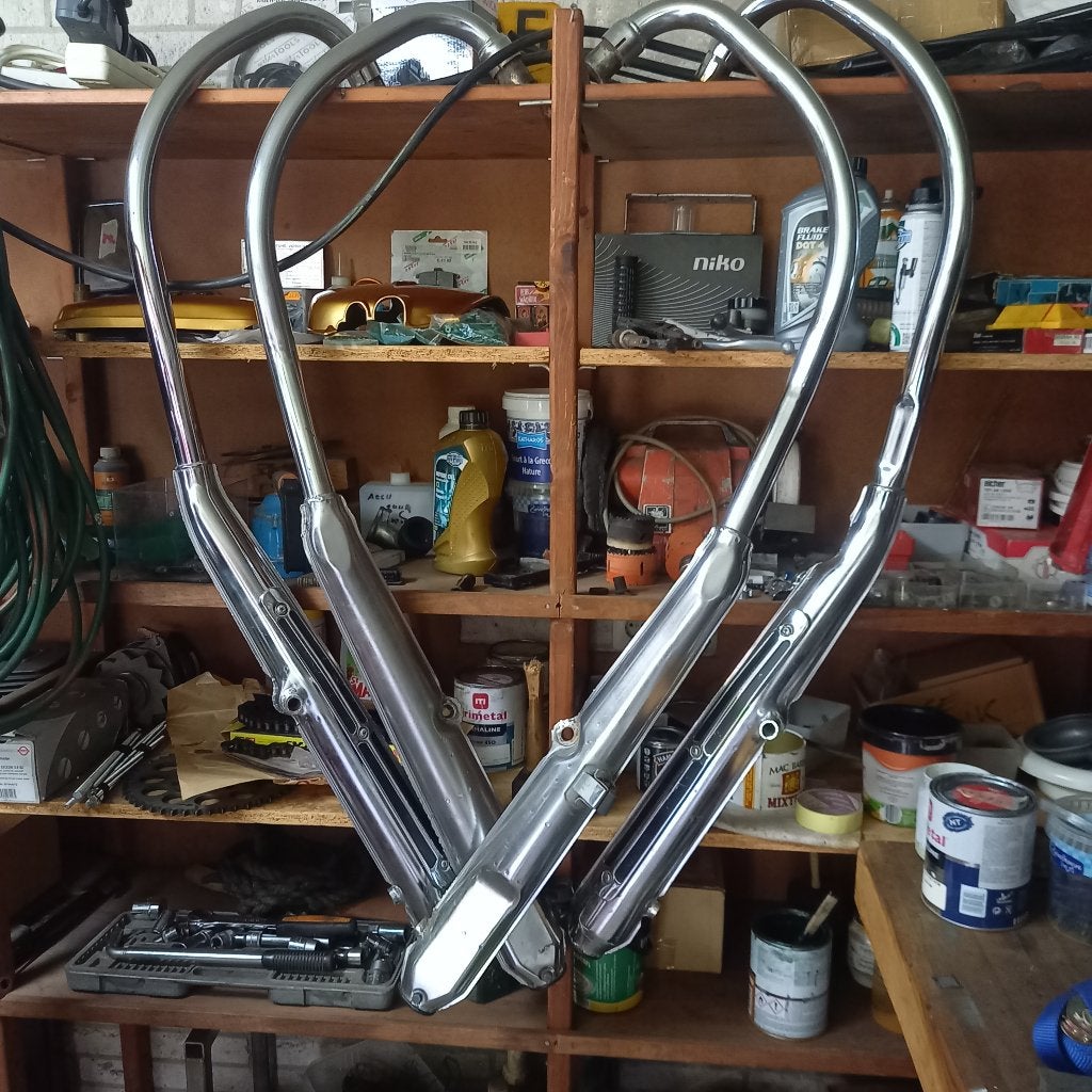 Honda 750CB uitlaten zo goed als nieuw, Ophalen, Gebruikt