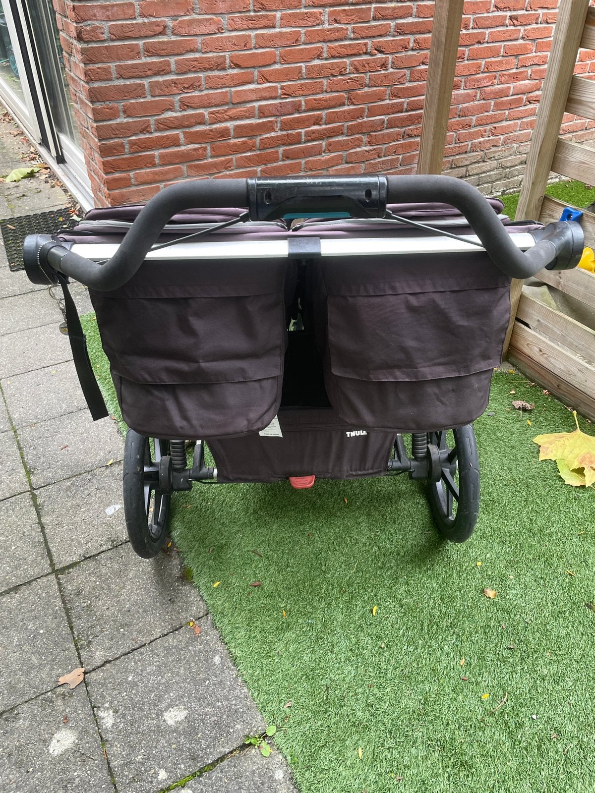 Thule Urban glide 2 duo hardloopwagen incl veiligheidsbeugel, Gebruikt, Duowagen, Ophalen, Kinderwagen