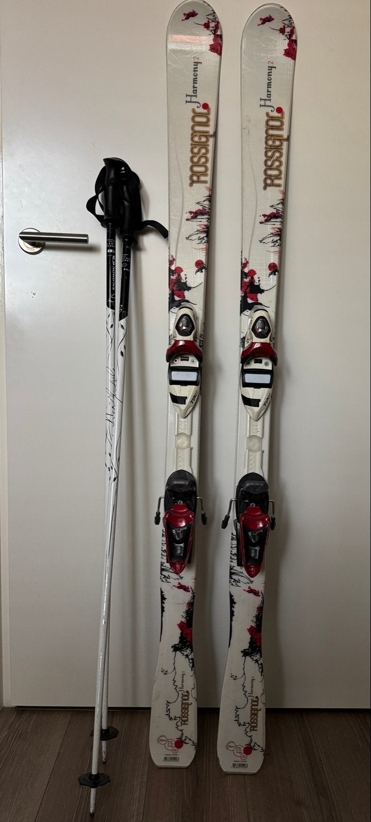 Rossignol Harmony 2 ski's met stokken - 154 cm, Ophalen, 140 tot 160 cm, Gebruikt, Rossignol