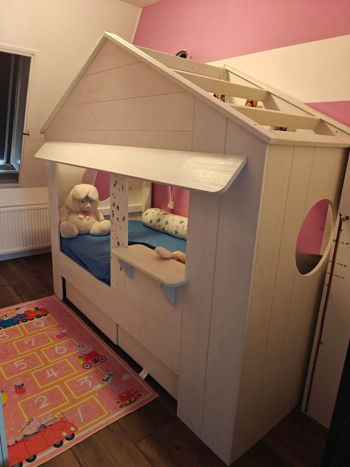 Kinderbed huisje 90x200 cm, Ophalen, Gebruikt, 90 cm, Eenpersoons