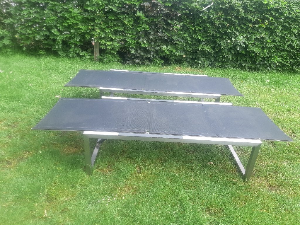 2 royal botania ligbedden serie ninix, Tuin en Terras, Ophalen, Gebruikt, Rvs, Verstelbaar