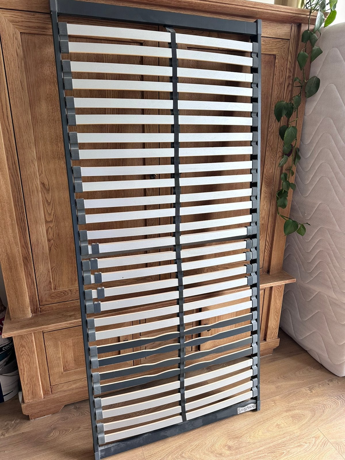 Lattenbodem en matras beterbed, Ophalen, Zo goed als nieuw, Eenpersoons, 90 cm
