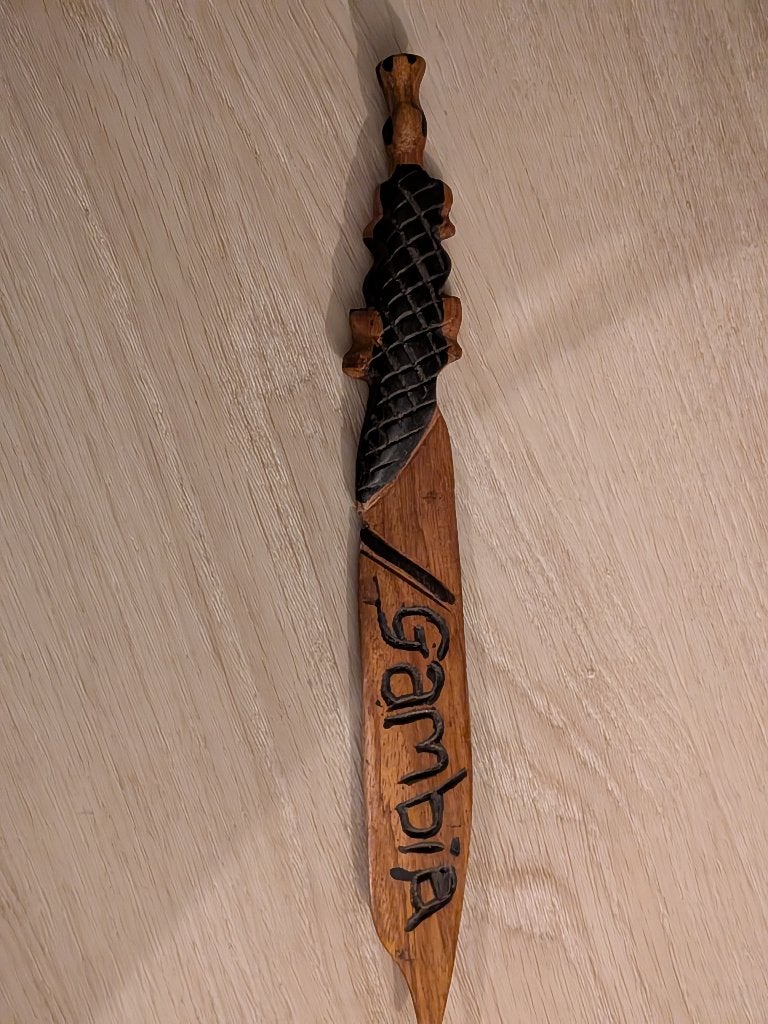 brieven opener uit Gambia, Ophalen of Verzenden
