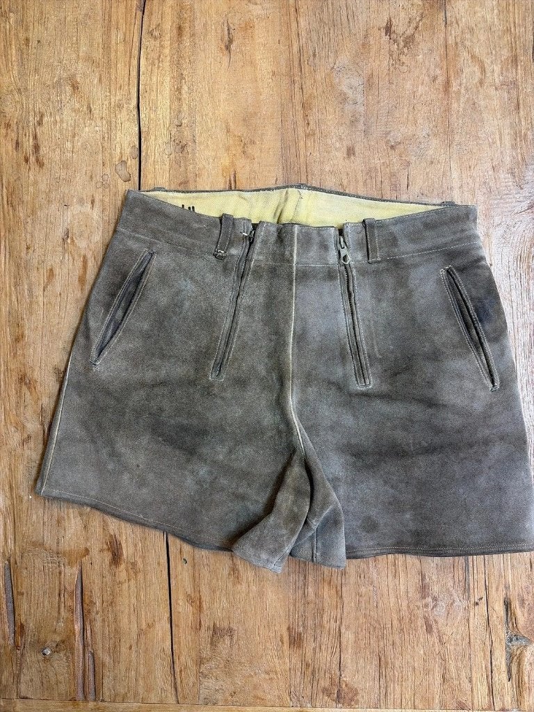 Korte Lederhosen dames, Beige, Maat 46/48 (XL) of groter, Djt@dejuistetoon.eu, Ophalen of Verzenden