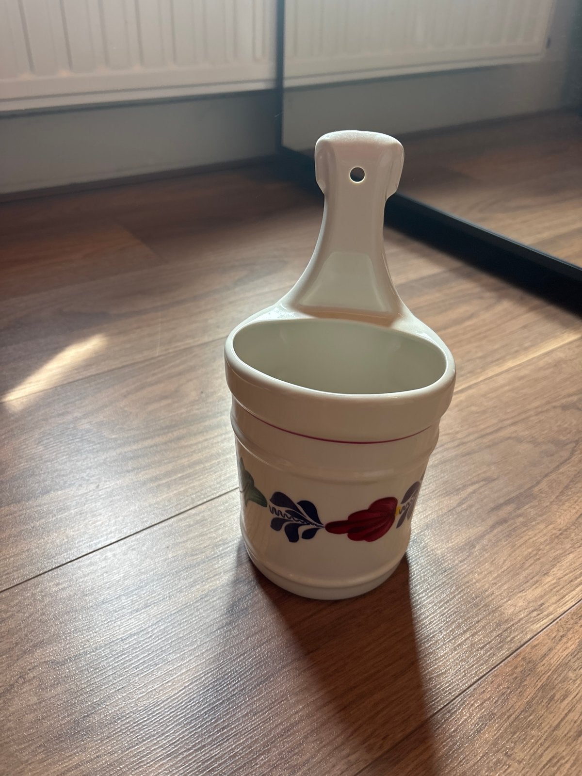 Boerenbont pollepelpot van Boch, origineel decor, Ophalen