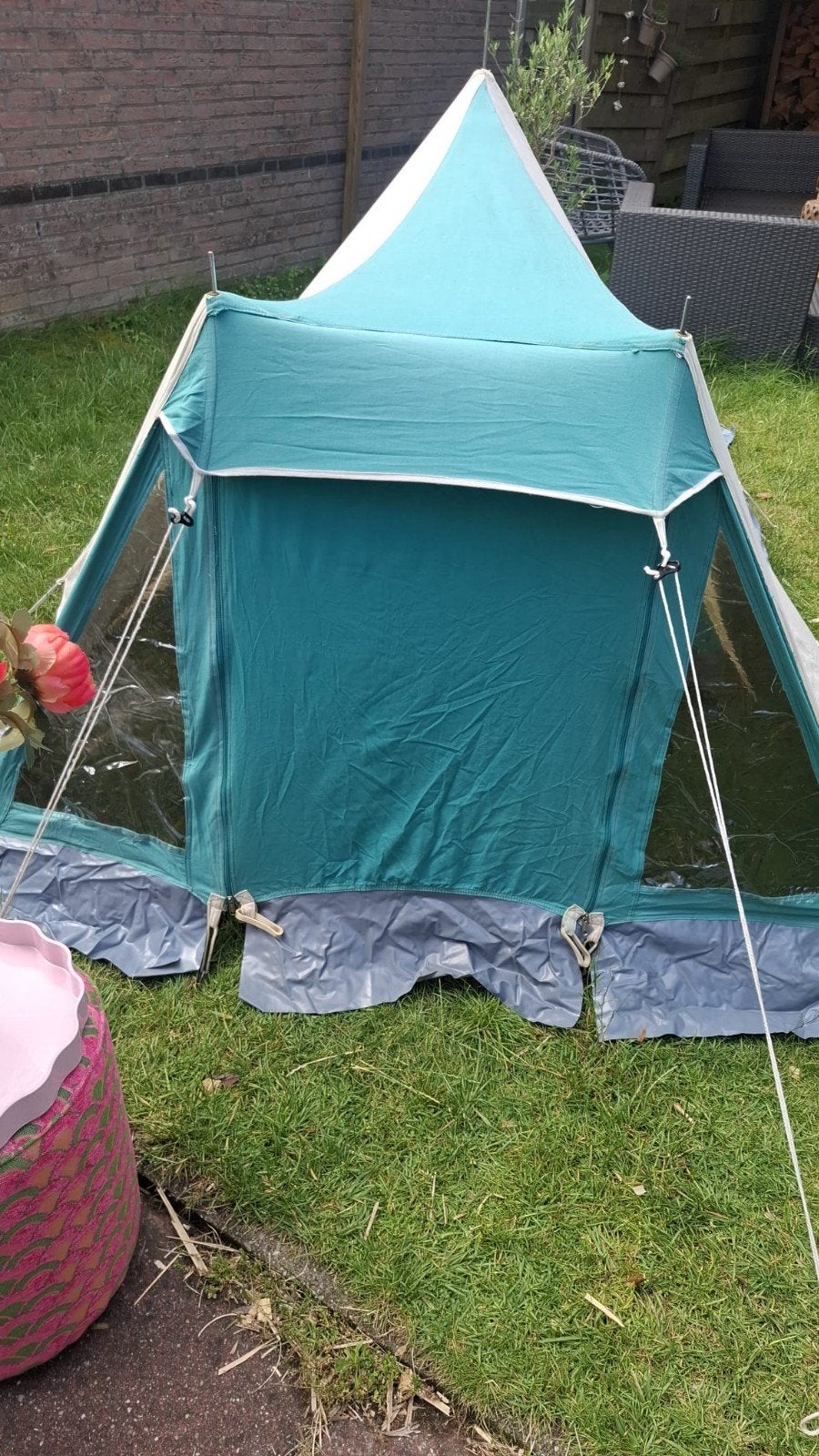 vintage tent / retro bivak tent / 1 persoons tent, Ophalen, Gebruikt, Tot en met 2