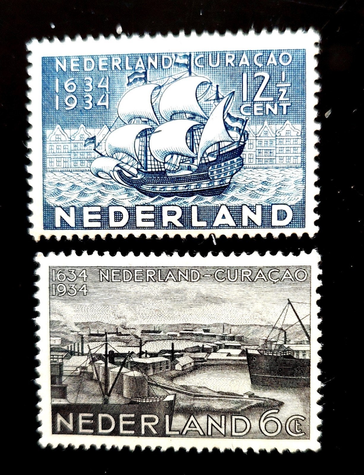 Herdenkingszegels Curaçao 1934 postfris., Postzegels en Munten, Ophalen of Verzenden, T/m 1940, Postfris