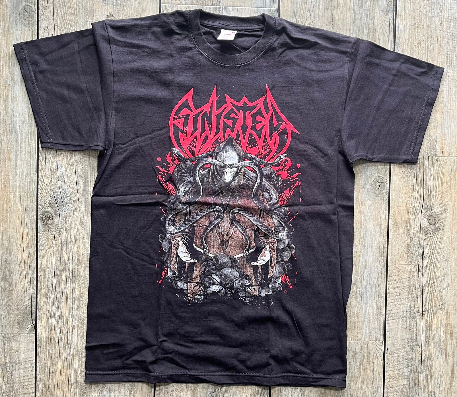 Origineel | SINISTER | T‑shirt | Maat L, Ophalen of Verzenden, Zo goed als nieuw, Maat 52/54 (L), Zwart