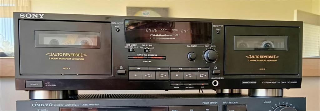 Sony dubbel cassettedeck TC-WR590, Ophalen of Verzenden, Info@smitselectronics.nl, Rijswijk zh, Dubbel