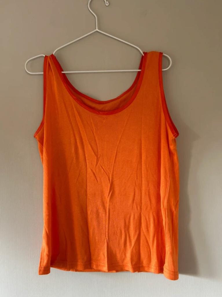 Oranje top koningsdag / kingsday maat L / 40, Maat 42/44 (L), Oranje, Ophalen of Verzenden, Zo goed als nieuw