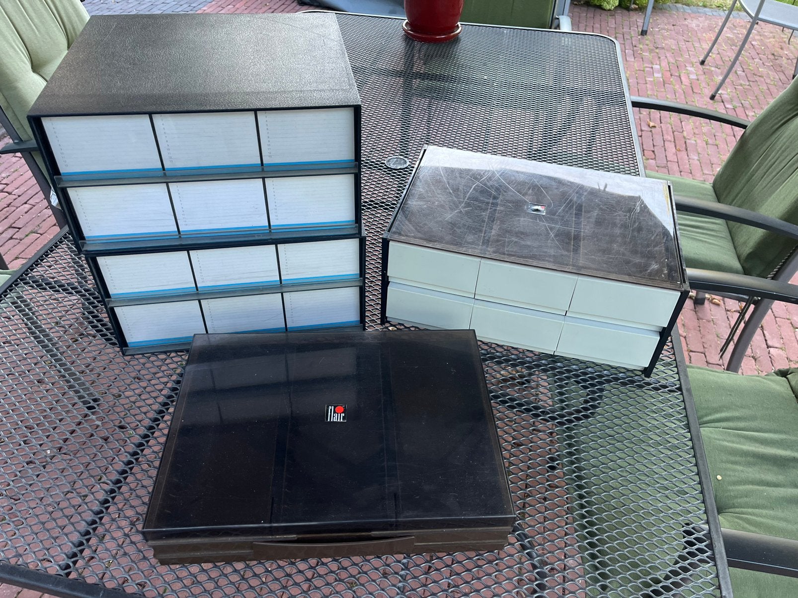 BAARN, kies uit 4 nette  opbergers voor cassettes oa Flair, Gebruikt, Overige genres, Ophalen of Verzenden, Met bewaardoos, rek of koffer