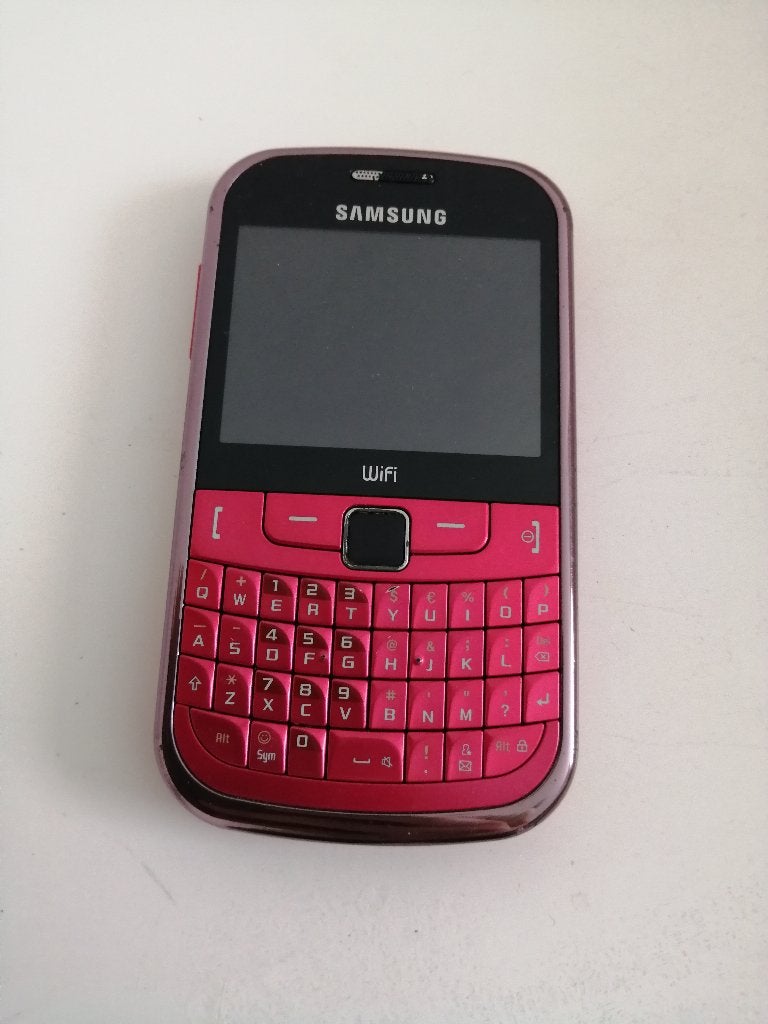 MOET NU WEG!!! VOOR ONDERDELEN SAMSUNG WIFI CHAT ROOD GSM, Telecommunicatie, Gebruikt, Overige modellen, Verzenden, Fysiek toetsenbord