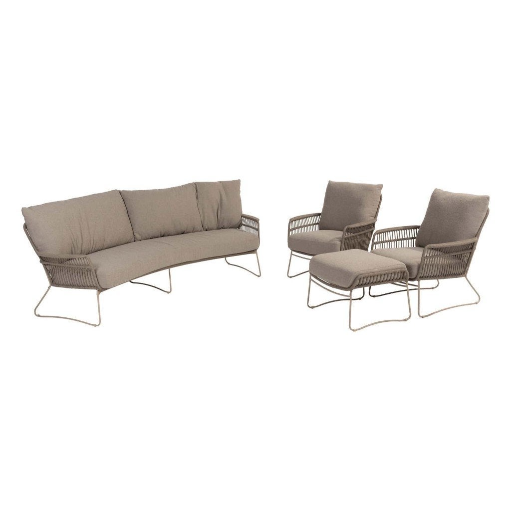 4 Seasons Outdoor Botanic loungeset met 2 hockers NIEUW, Ophalen of Verzenden, Nieuw