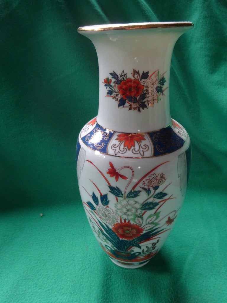Balustervaas Imari Eiwa Kinsei Porselein, Ophalen of Verzenden