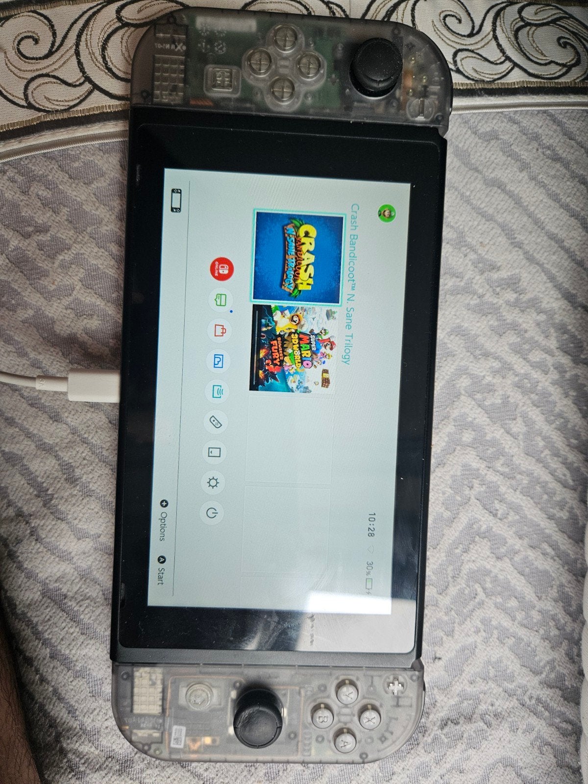 Nintendo Switch V1 (Unpatched) met 128GB SD-kaart, Gebruikt, Met 2 controllers, Ophalen of Verzenden, Switch Original