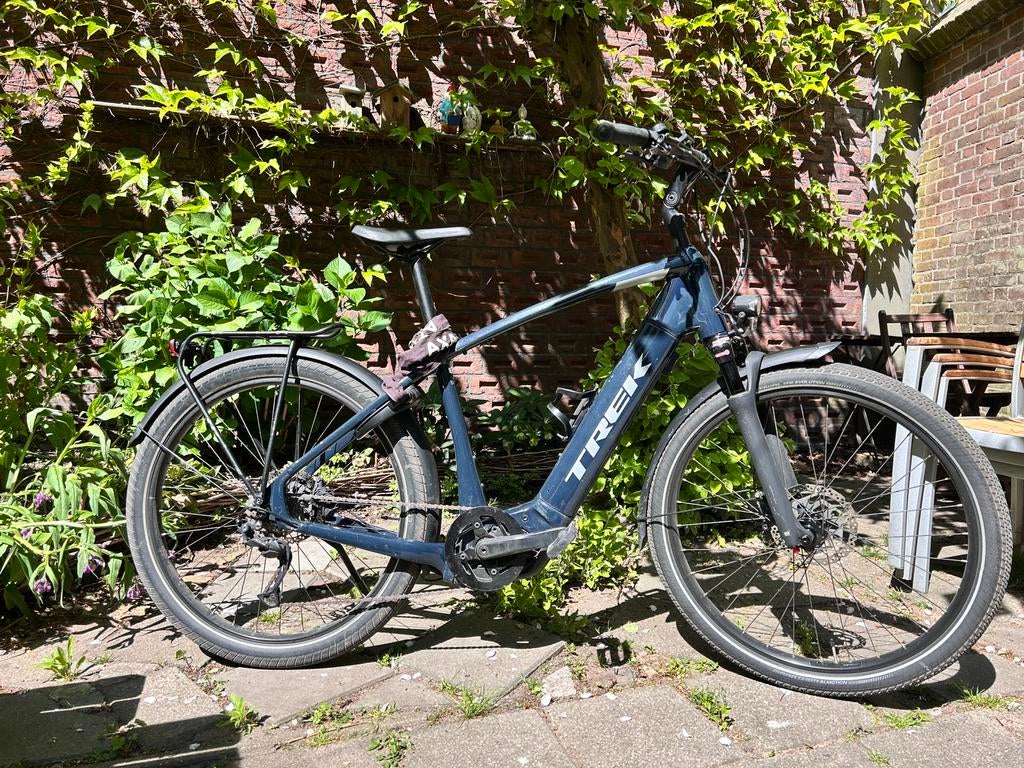 Blauwe Trek Allant+ 7 E-bike – Maat L – Volledig onderhouden, Fietsen en Brommers, Elektrische fietsen, Zo goed als nieuw, 47 tot 51 cm